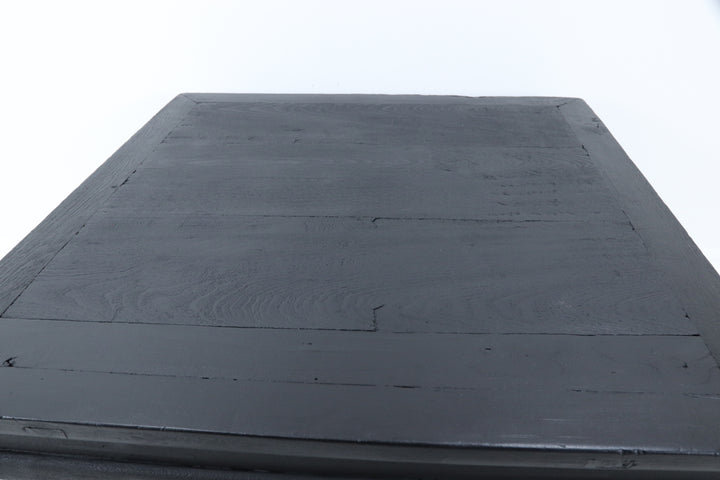 Antique Asian Black Wooden Table 