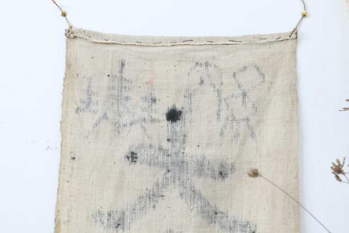 Antique Asian Handmade Cotton Wall Decor