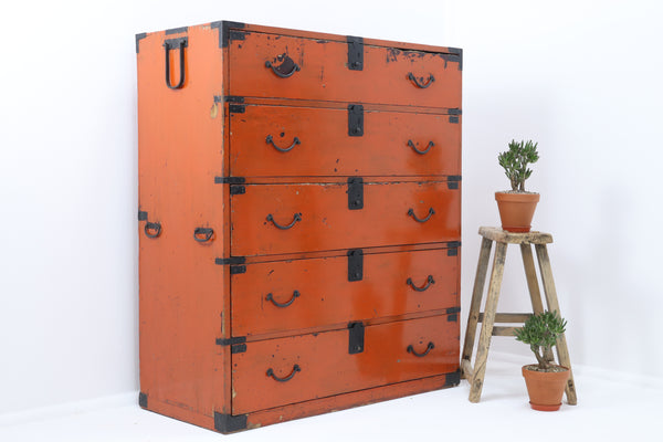 Antique Asian Lacquered Chest