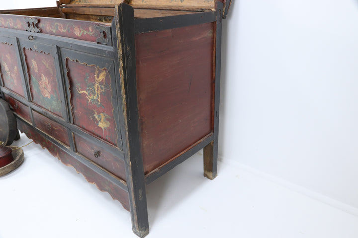 Antique Asian Handmade Large Box