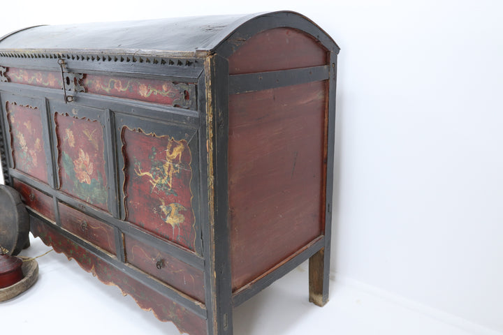 Antique Asian Handmade Large Box