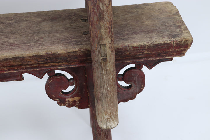Antique Set of Two Wooden Asian Seats