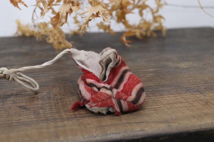 Antique Maroon Patterned Baby Shoes