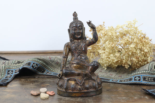 Antique Asian Metal Religious Item