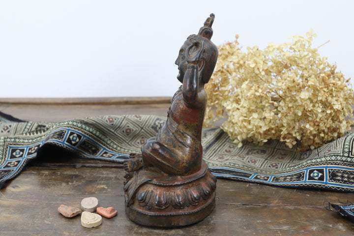 Antique Asian Metal Religious Item
