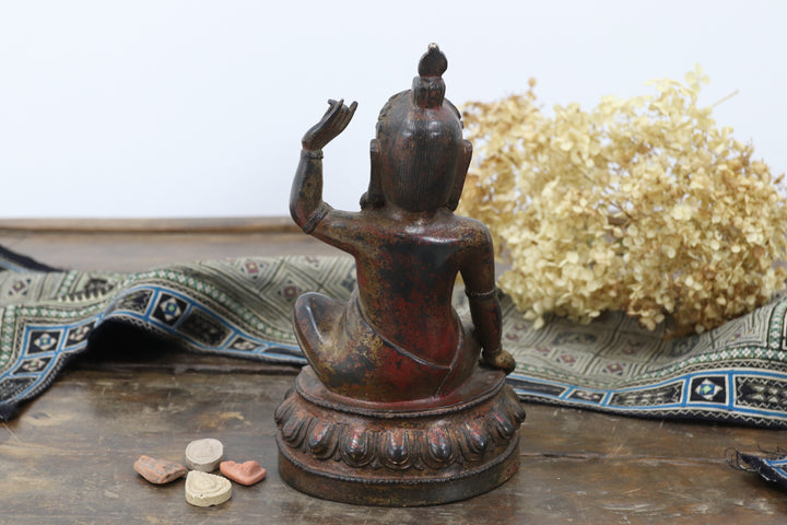 Antique Asian Metal Religious Item