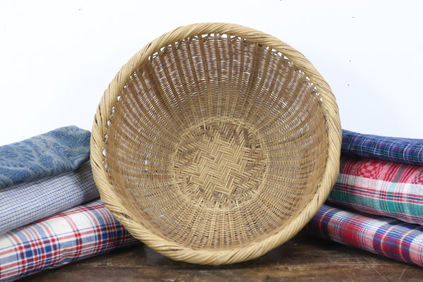 Antique Handmade Asian Basket