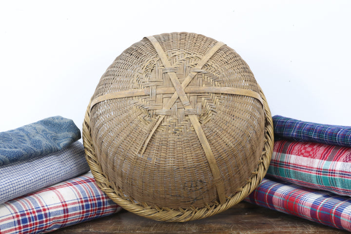 Antique Handmade Asian Basket