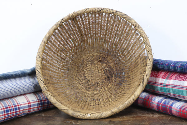 Antique Handmade Asian Basket