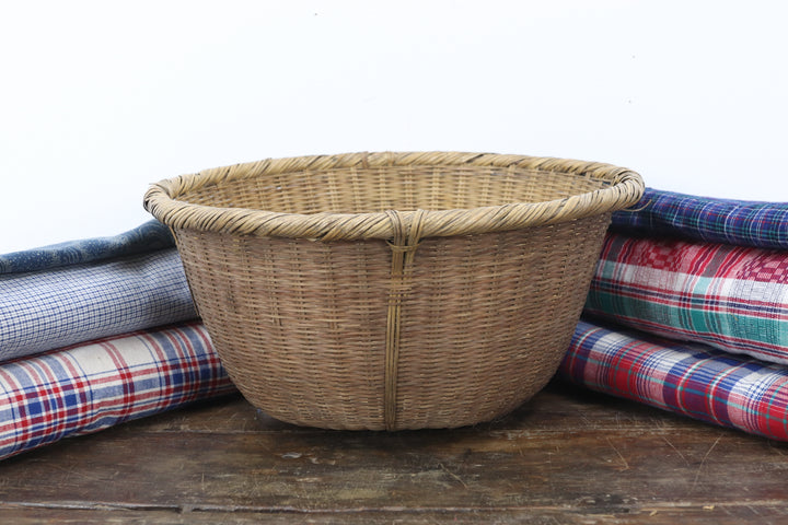 Antique Handmade Asian Basket
