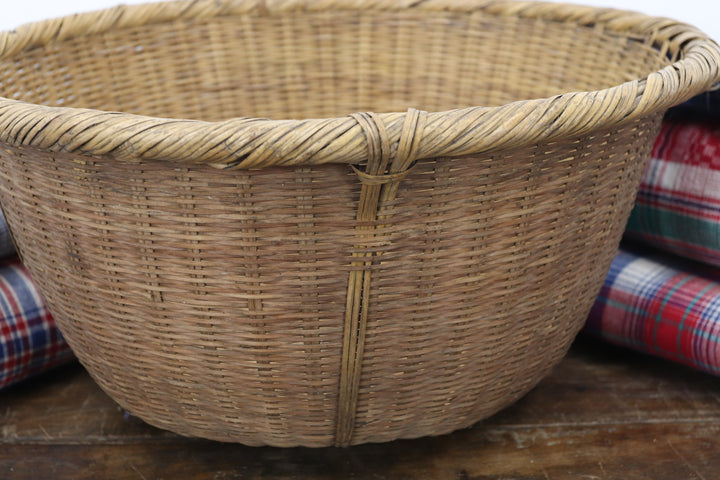 Antique Handmade Asian Basket