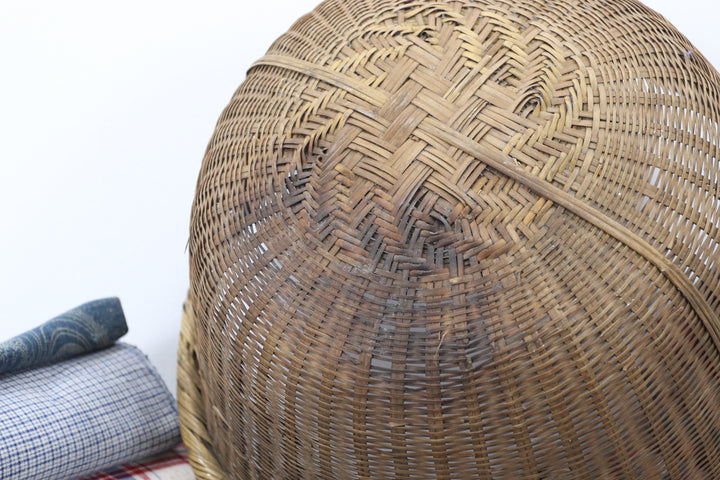 Antique Handmade Asian Basket