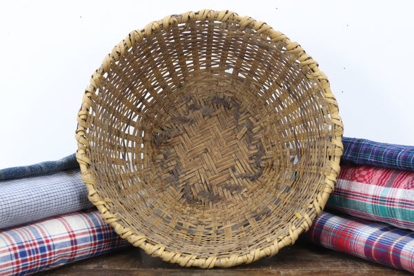 Antique Handmade Asian Basket