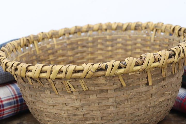 Antique Handmade Asian Basket