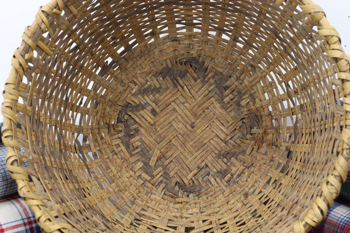 Antique Handmade Asian Basket