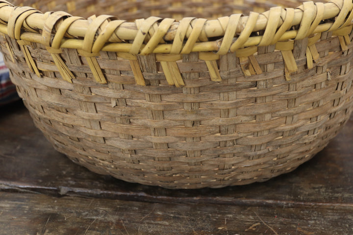 Antique Handmade Asian Basket