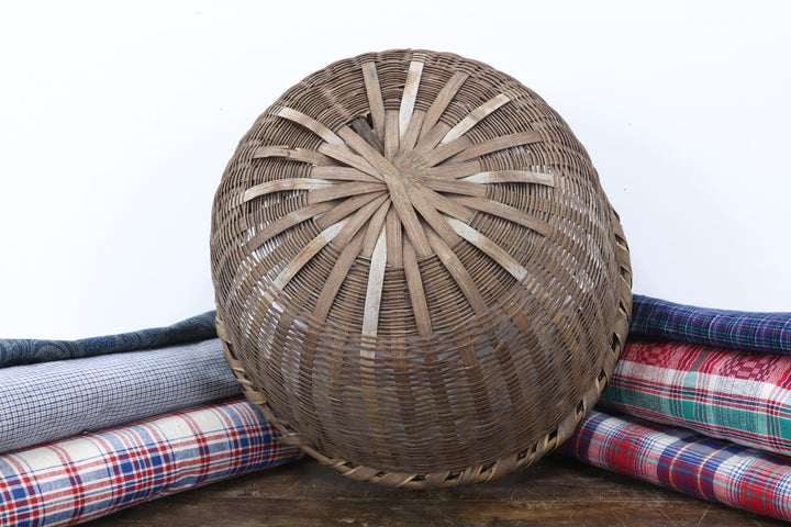 Antique Handmade Asian Basket