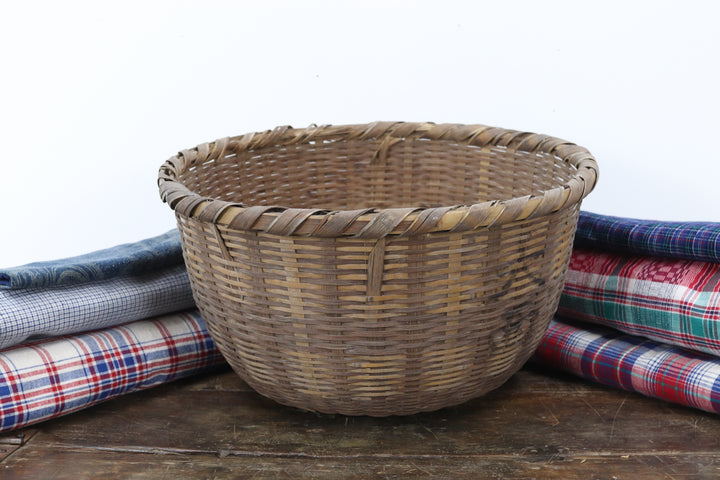 Antique Handmade Asian Basket