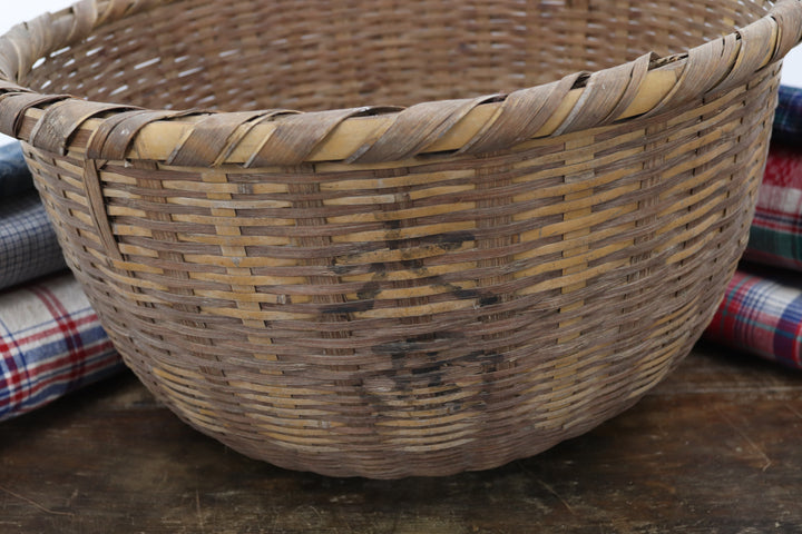 Antique Handmade Asian Basket