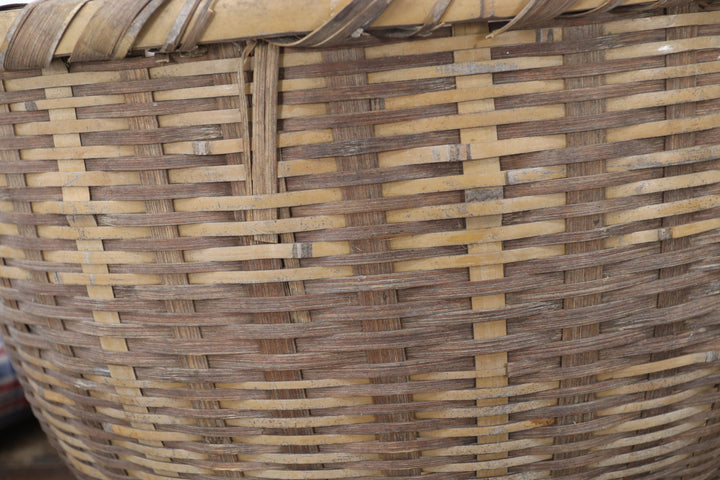 Antique Handmade Asian Basket