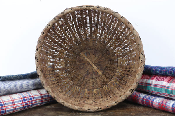 Antique Handmade Asian Basket