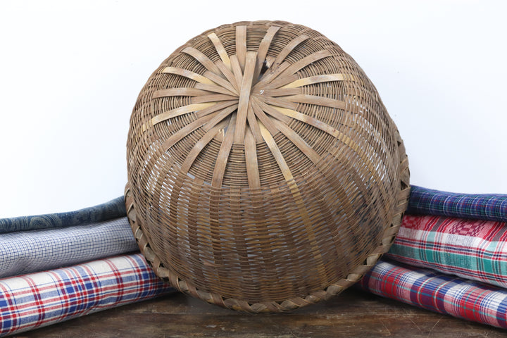 Antique Handmade Asian Basket