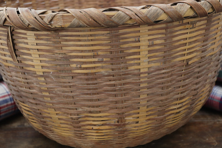Antique Handmade Asian Basket