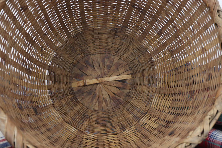 Antique Handmade Asian Basket