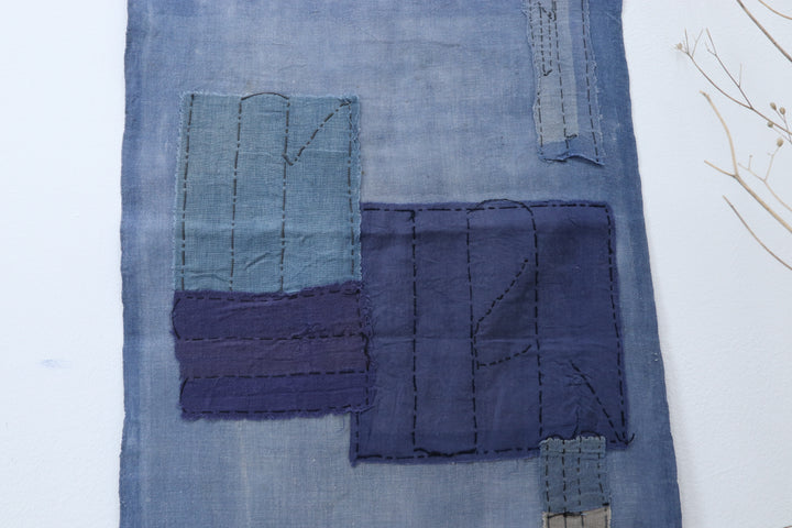 Antique Asian Indigo Blue Textile