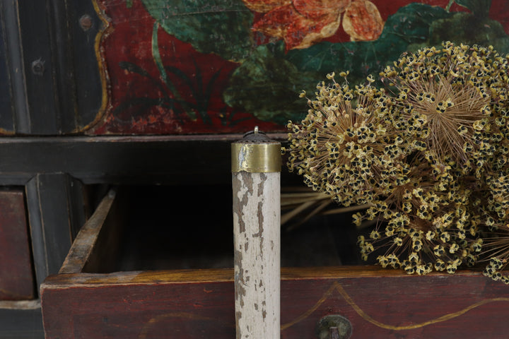Antique Asian Metal Painted Skimmers