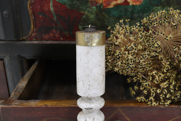 Antique Asian Metal Painted Skimmers
