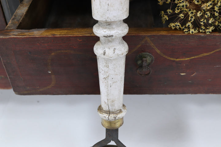 Antique Asian Metal Painted Skimmers