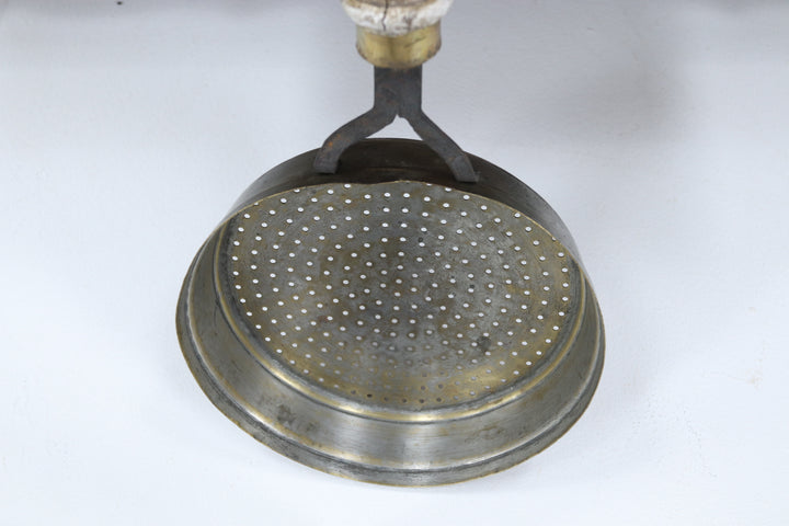Antique Asian Metal Painted Skimmers