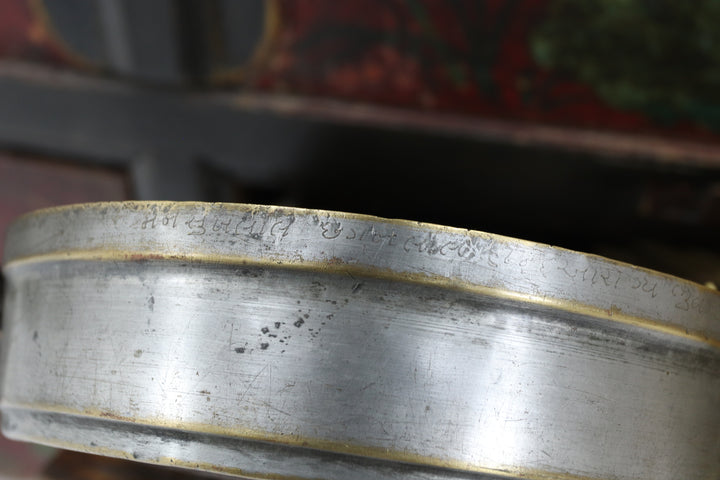 Antique Asian Metal Painted Skimmers