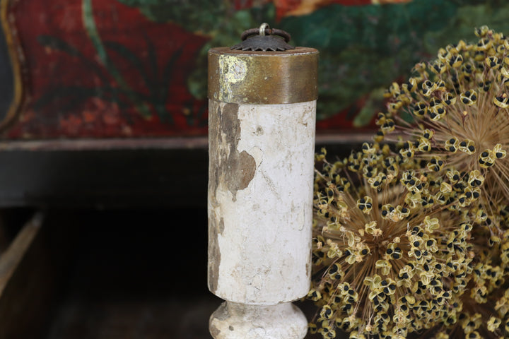 Antique Asian Metal Painted Skimmers