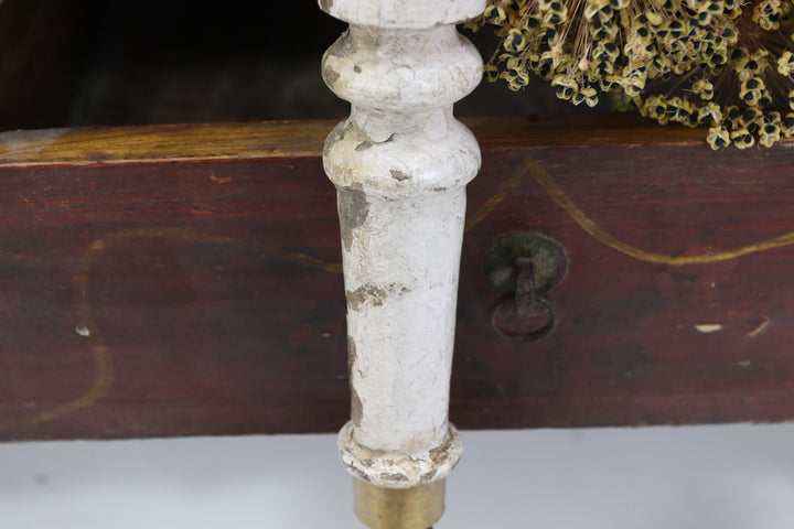 Antique Asian Metal Painted Skimmers