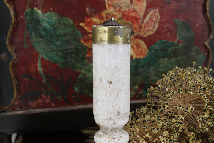 Antique Asian Metal Painted Skimmers