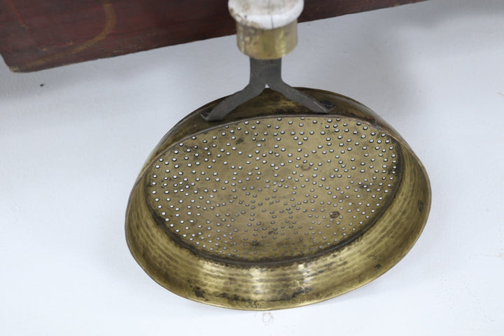 Antique Asian Metal Painted Skimmers