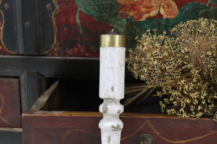 Antique Asian Metal Painted Skimmers