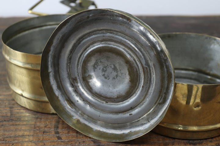 Antique Asian Metal Lunch Box