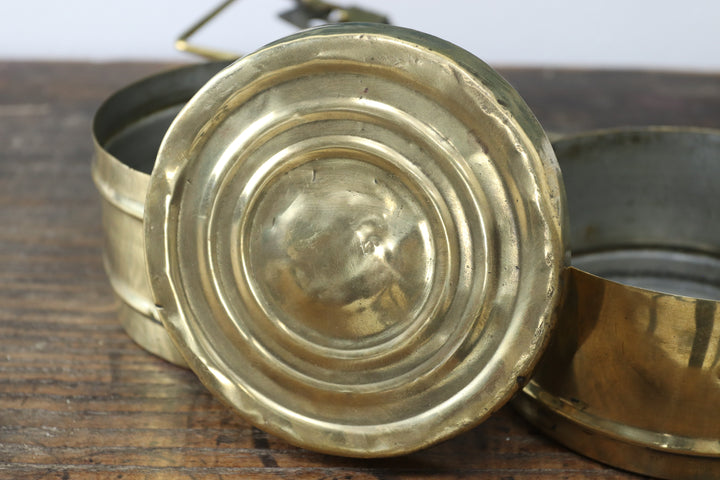 Antique Asian Metal Lunch Box