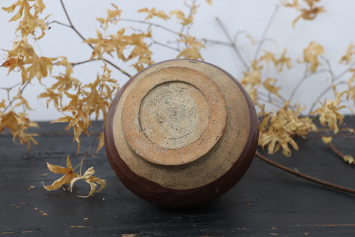 Antique Brown Glazed Little Chinese Pot