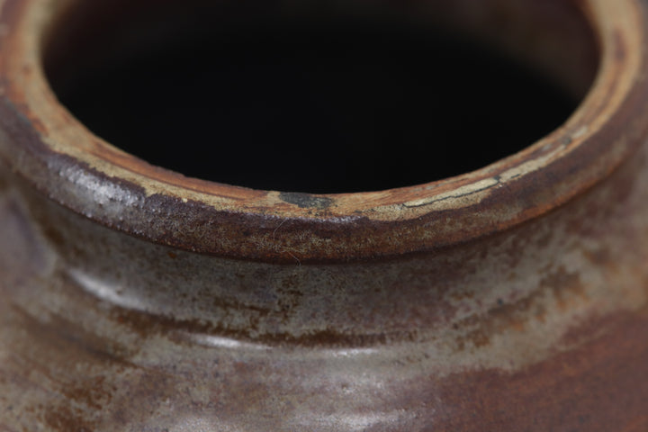Antique Brown Glazed Little Chinese Pot