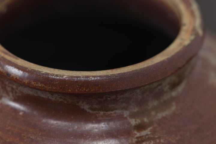 Antique Brown Glazed Little Chinese Pot