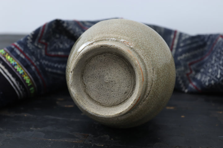 Antique Green Glazed Little Chinese Pot
