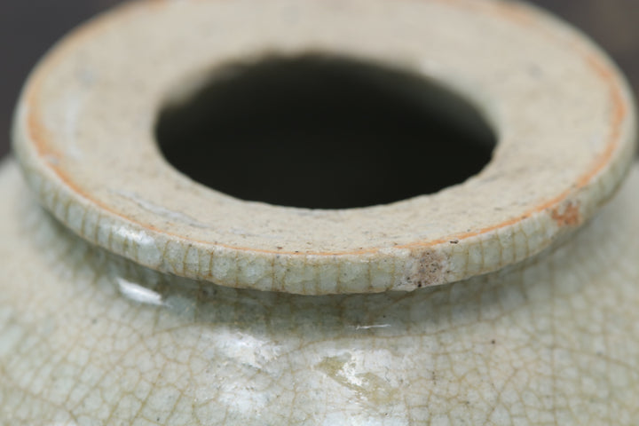 Antique Green Glazed Little Chinese Pot