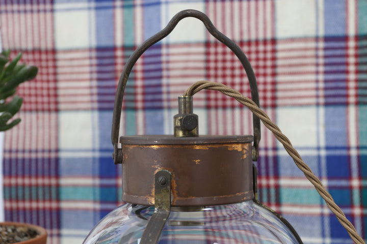 Antique Metal Handmade Electric Lantern
