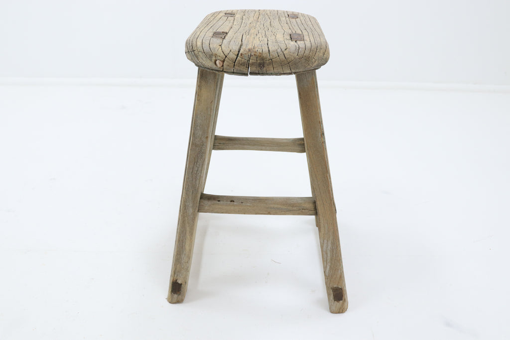 Vintage 1920’s elm wooden seat 