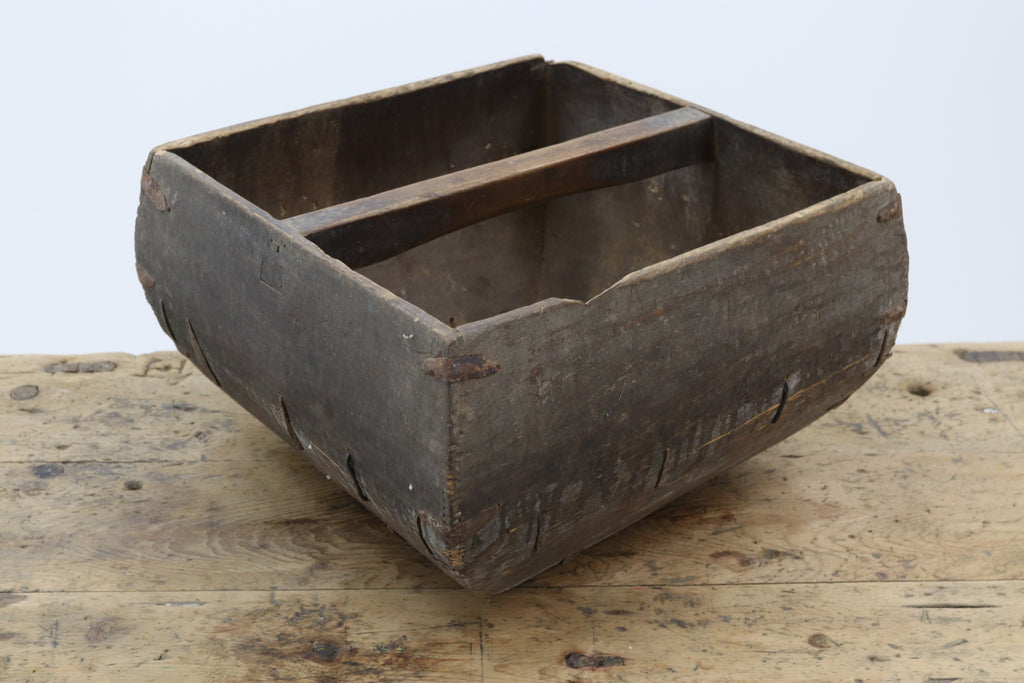 Vintage wooden paddy trug 