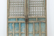Load image into Gallery viewer, Vintage wooden hand made doors with original ironwork 
